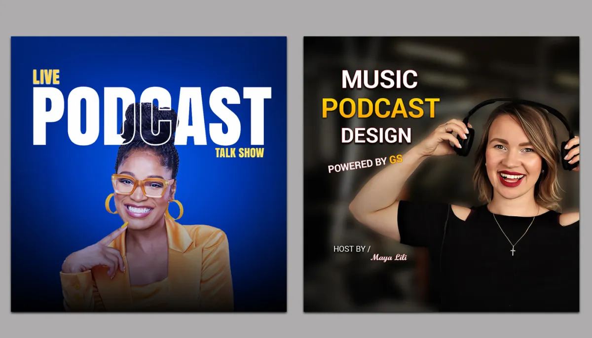 do design professional and amazing podcast cover art 