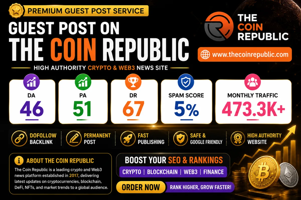 I Will Publish Guest Post on The Coin Republic DA 46 DR 67 Crypto News Site