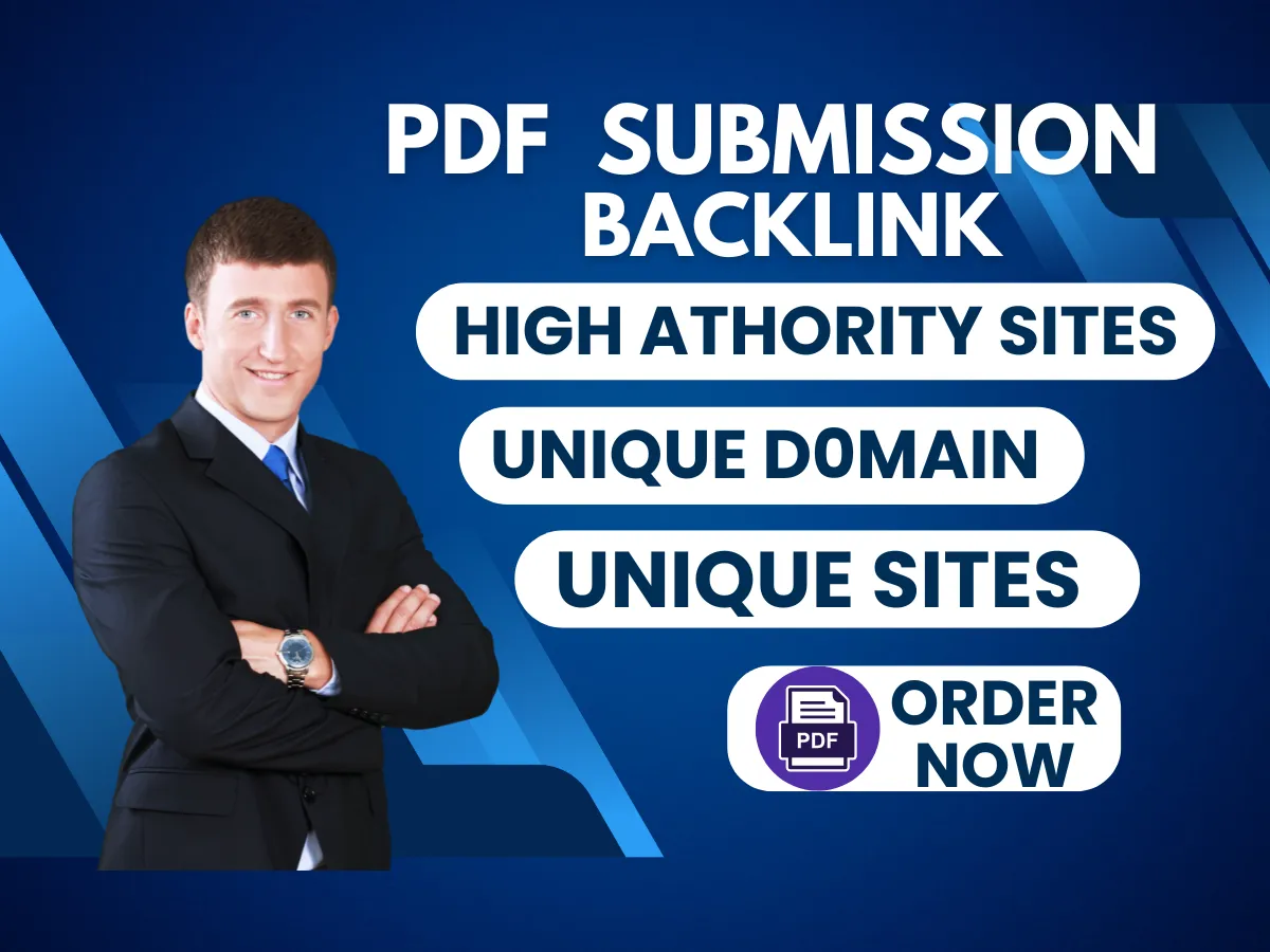 I will 70+ do SEO optimized PDF submission for ranking boost