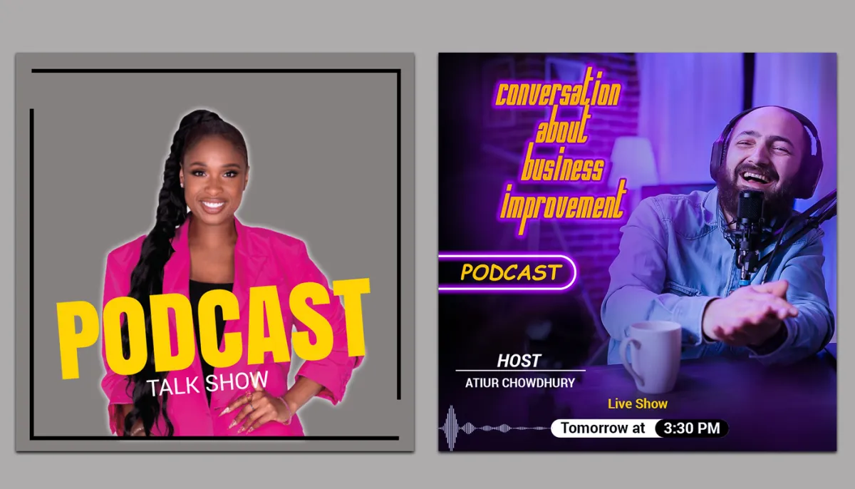 do design professional and amazing podcast cover art 