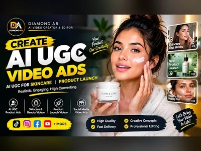 create ai ugc video ads, ai ugc for skincare, product launch ai video ads