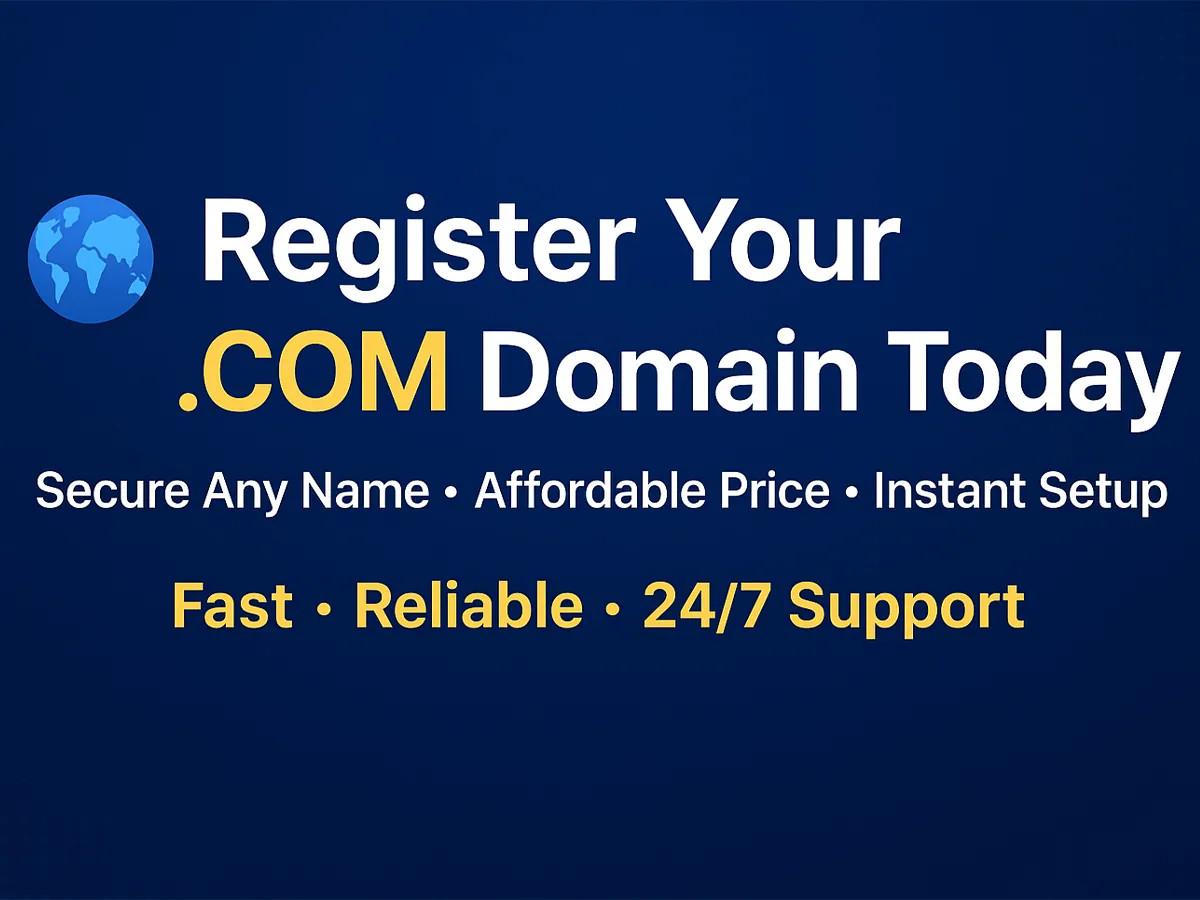 Best .COM Domain Registration Service – Secure Your Business Name