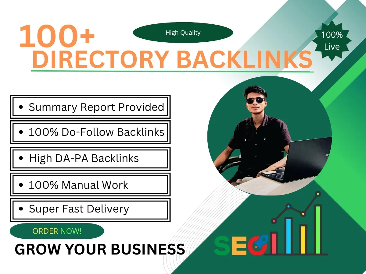        I will do 100+ manual directory submissions to boost your website SEO ranking