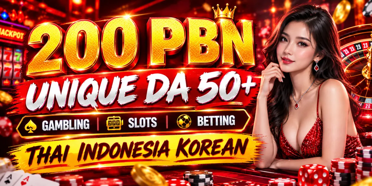Get 200 Unique Thai, Indonesia, Korean PBN Backlinks on DA 50+