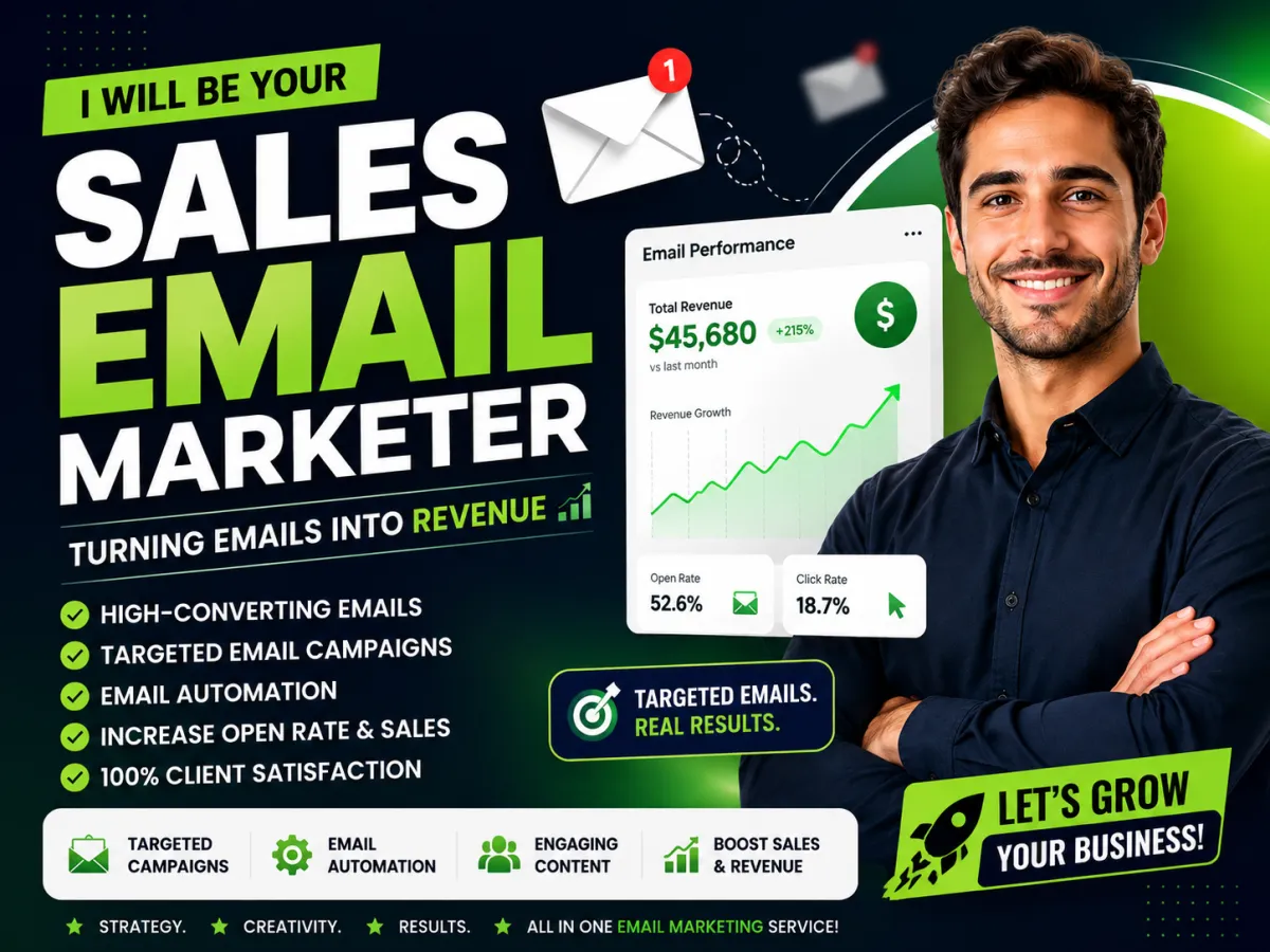 I will be your online sales marketer b2b b2c leads generation 