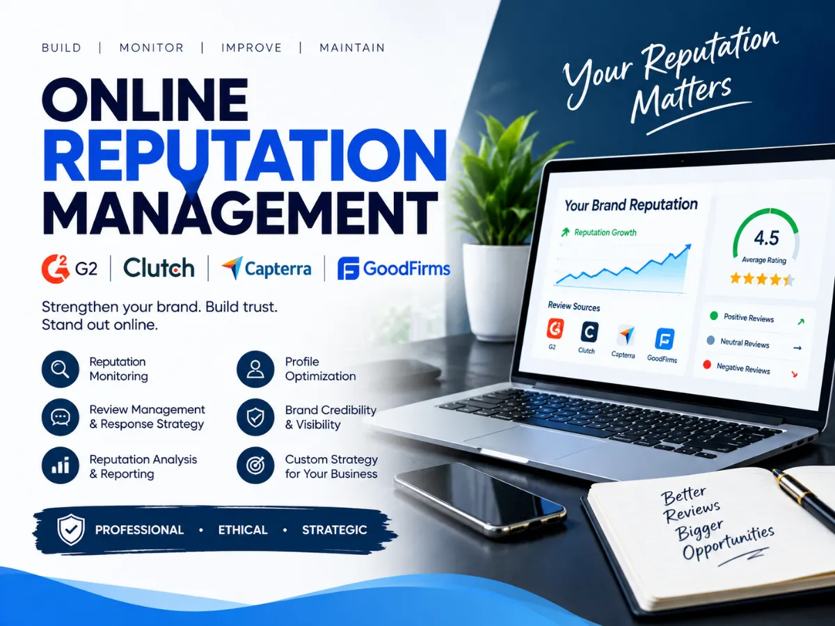 manage your G2 Clutch Capterra GoodFirms ORM and online reputation