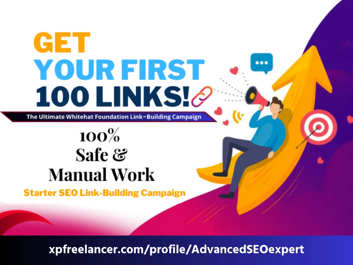 build your first 100 whitehat foundation links for newborn website ranking
