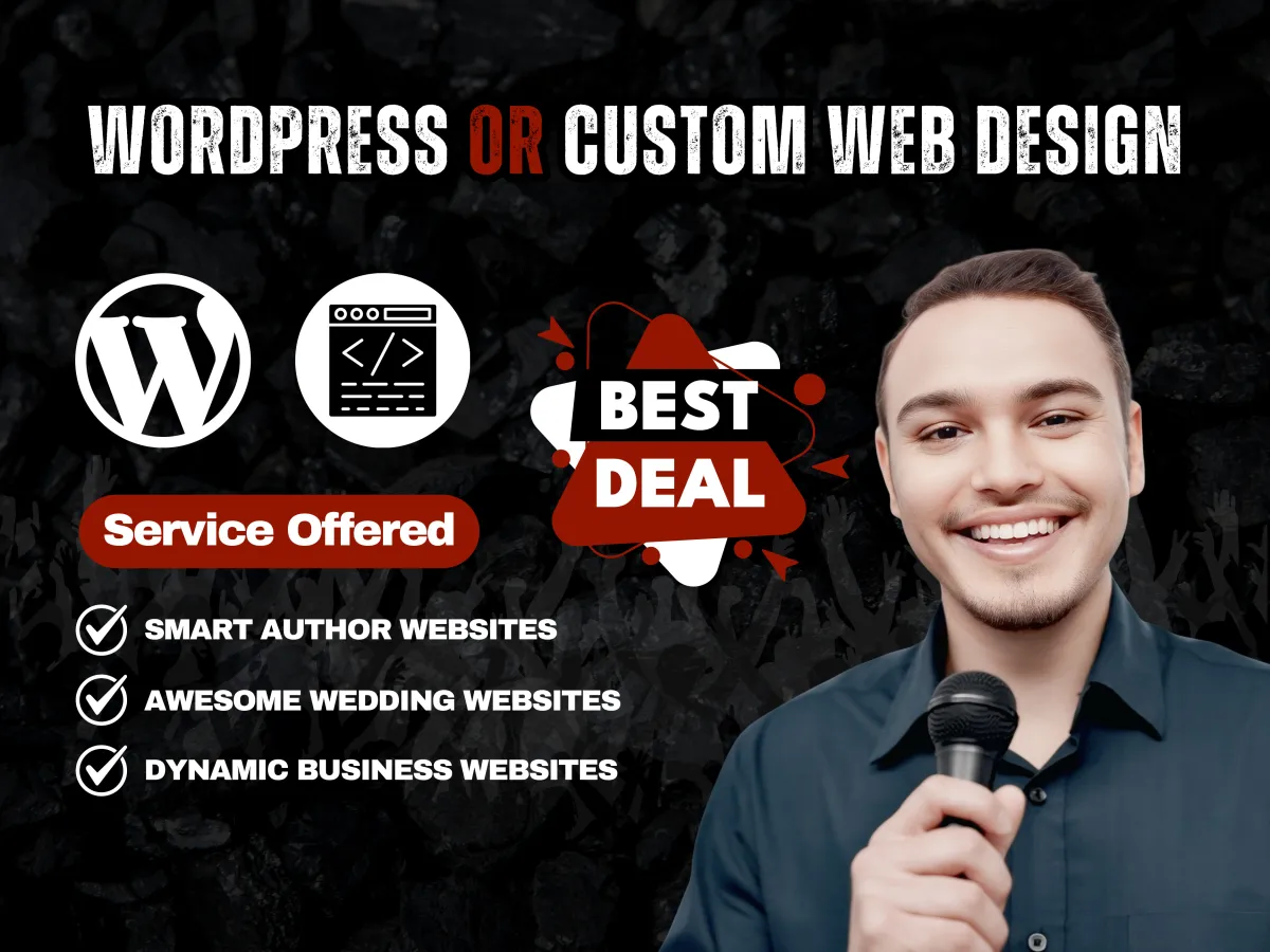 build stunning wordpress author, wedding, business websites