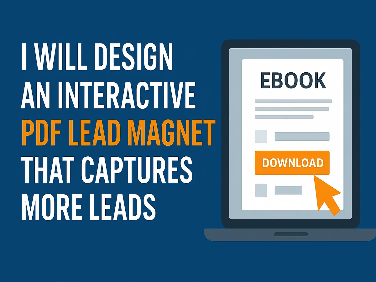 Create and design an interactive PDF lead magnet that captures more leads