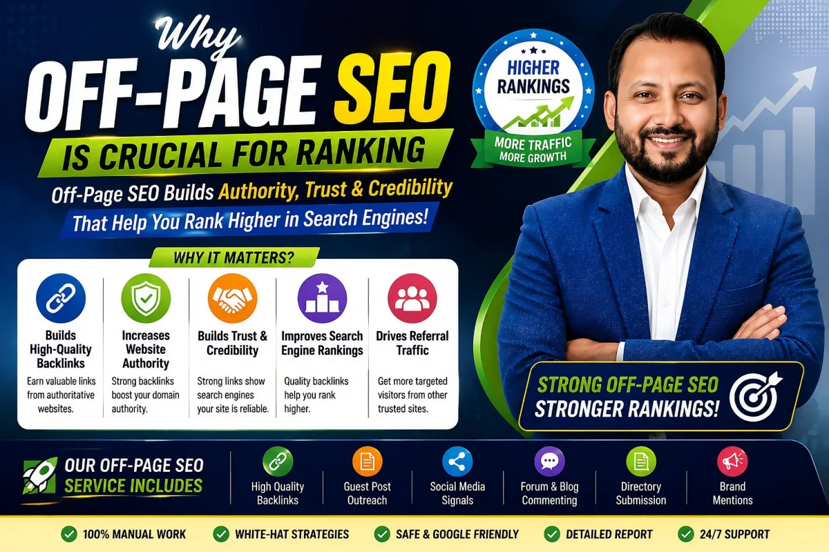provide Off-page SEO Link Building to boost your Google Ranking