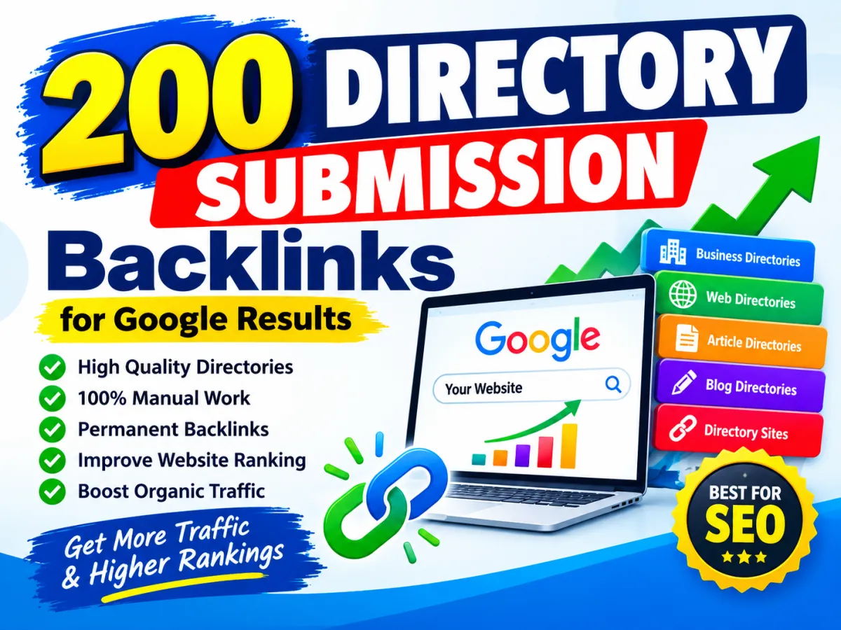 I will build 200 Directory Submission Backlinks for SEO Results