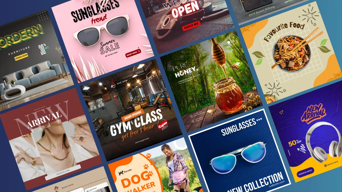 advertising imagedesign attractive social media posts and 