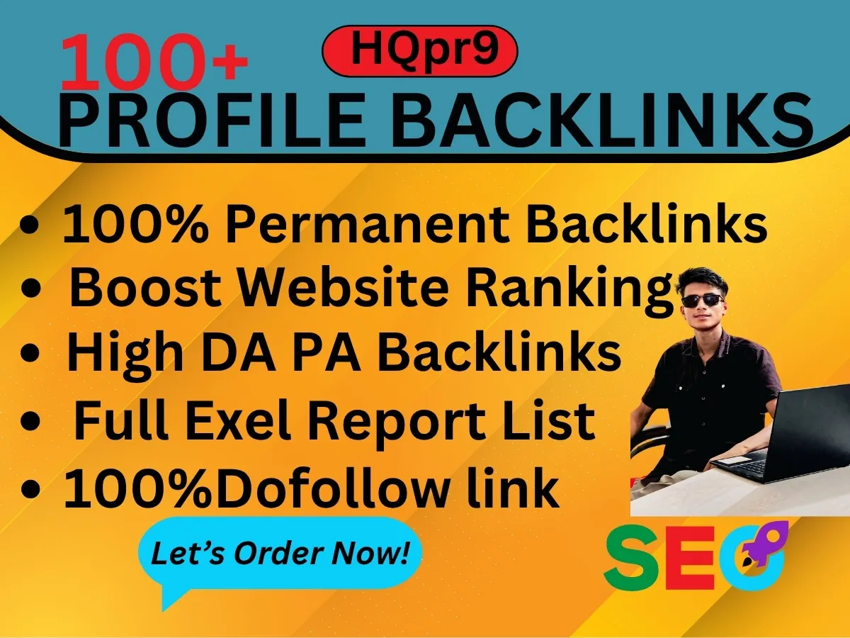 I will create 100+ high-quality manual profile backlinks for strong SEO growth