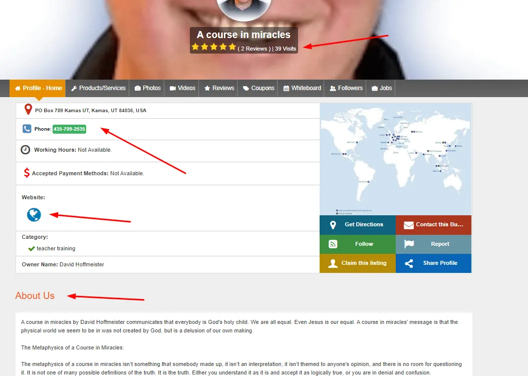 I will put business on 100 USA local citations directories, local SEO