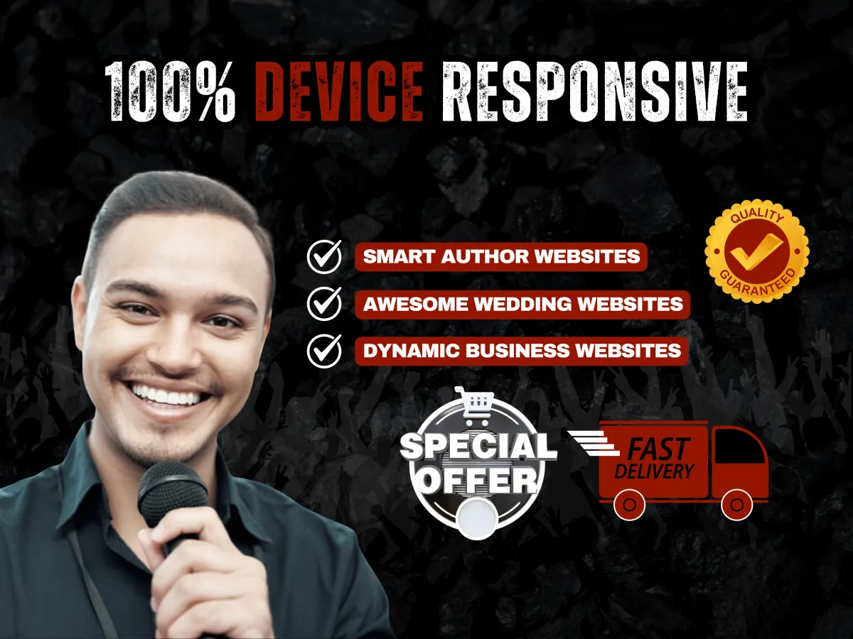 build stunning wordpress author, wedding, business websites