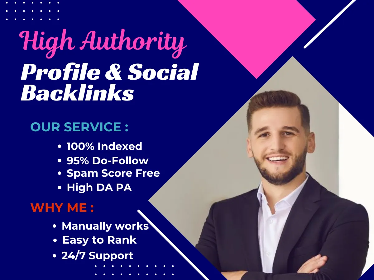 provide powerful profile, social backlinks to boost SEO rankings