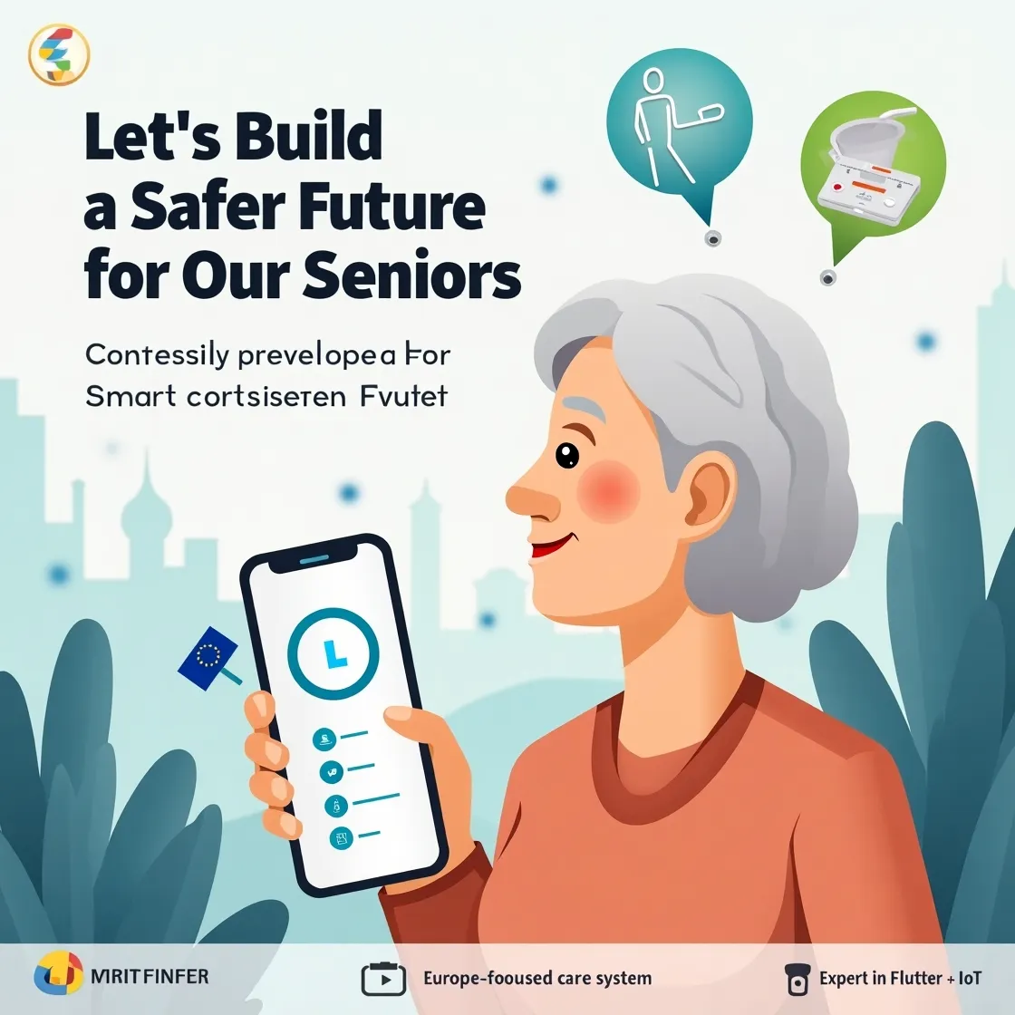 I will build a smart elderly care & fall detection system with health monitoring app
