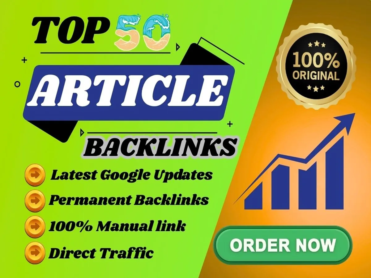  I will create 50 High-Quality Article Submission Backlinks Boost Your Website