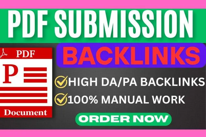 I will create 100 High- quality pdf Submission Backlinks