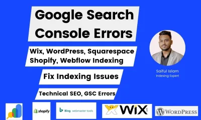 fix google search console errors ,wordpress, wix shopify SEO indexing issues