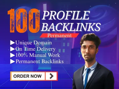Create 100 High Quality Profile Backlinks for Your Websites