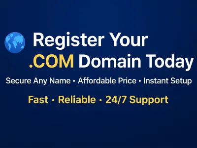 Best .COM Domain Registration Service – Secure Your Business Name
