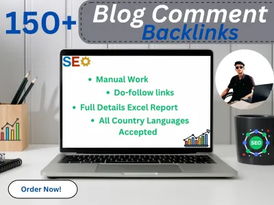  I will create 150+ high-quality blog comment backlinks for SEO boost