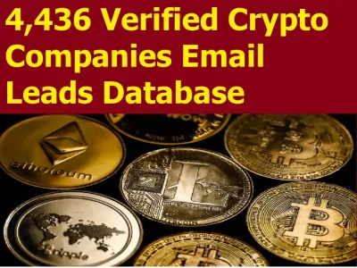 GIVE You 4436 Verified Crypto Companies Email Leads Database