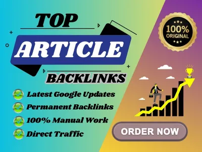  I will create 350 High-Quality Article Submission Backlinks Boost Your Website