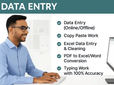 Professional & Accurate Data Entry Expert – Spreadsheet, CRM, Database Input