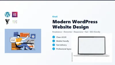 I will build a modern, responsive WordPress website using Breakdance or Elementor