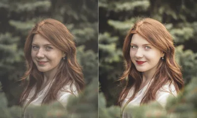 do high end beauty photo retouch, natural skin retouch in photoshop