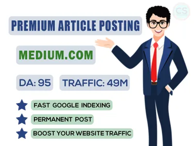 Publish 30 premium backlinks on Medium.com to boost your website traffic and ranking