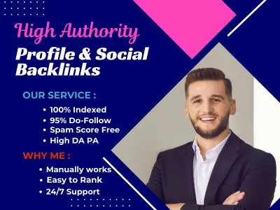 provide powerful profile, social backlinks to boost SEO rankings