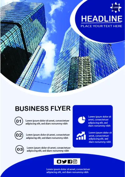 I will design a professional modern flyer, poster and promotional flyer