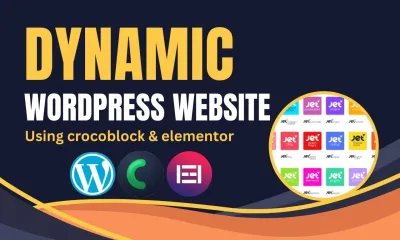 create modern wordpress website using elementor and crocoblock