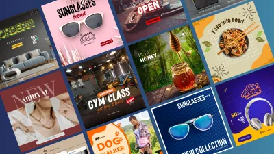 advertising imagedesign attractive social media posts and 