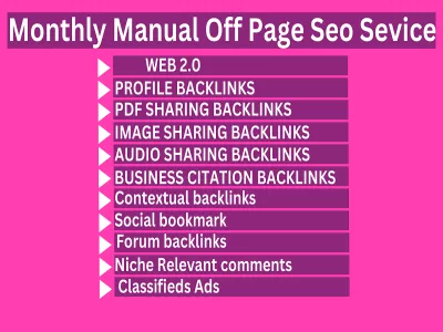 do monthly off page SEO service using high authority white hat do follow backlinks