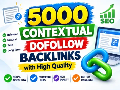 i will create 5000 Contextual Dofollow backlinks with High quality DA DR 
