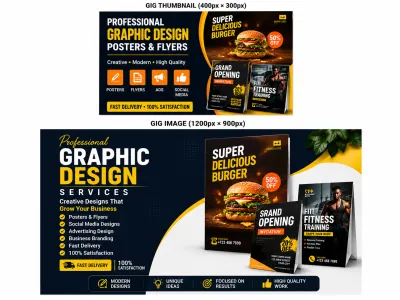 I will design professional advertising posters and flyers