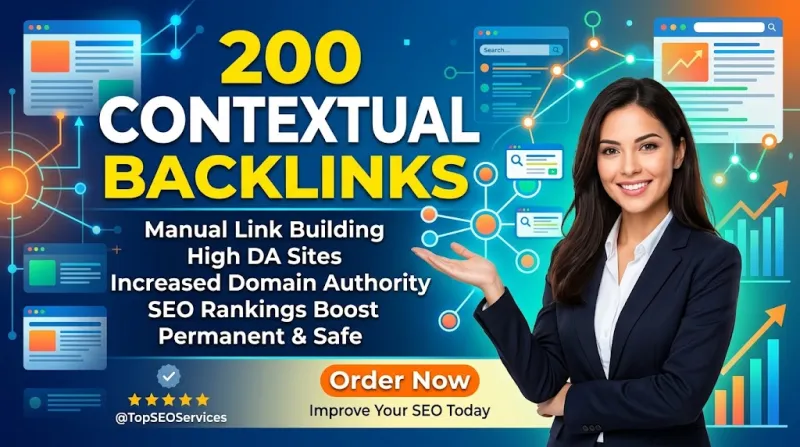 build 200 contextual backlinks for SEO and website ranking