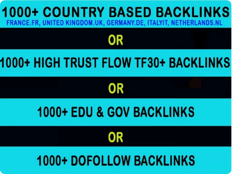 Provide 1000+ High-Quality Backlinks Help to Increase MOZ DA and  PA value