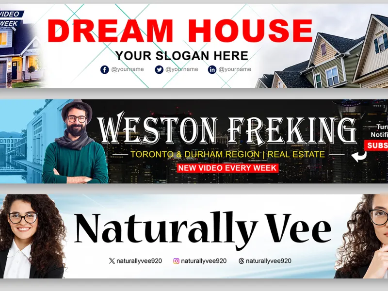 do website banner ads twitter banner youtube banner design