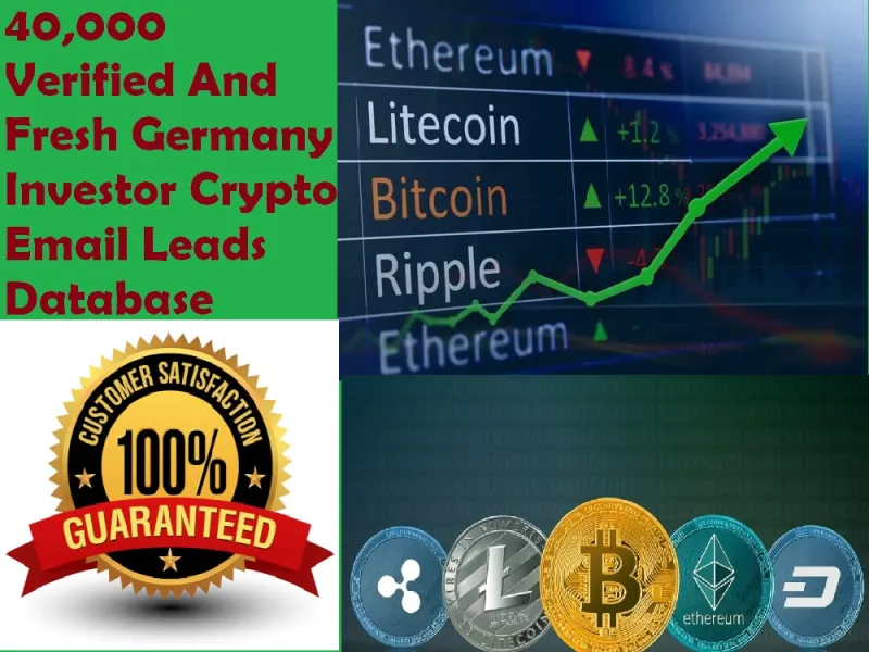 SEND You 40,000 Verified And Fresh Germany Crypto Investors Email Leads Database