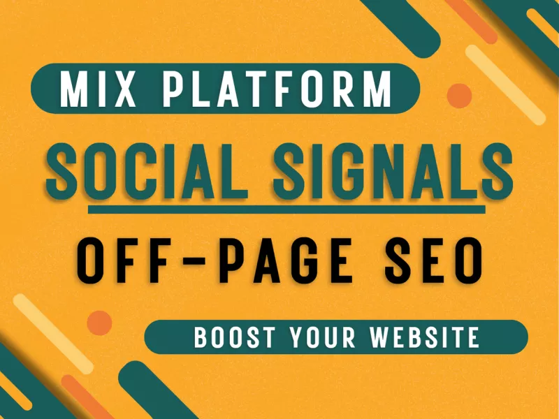 Provide 5000 Mix platform powerful social signal backlinks from high PR websites