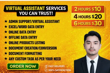  I will do fastest data entry,copy paste,typing and web research job