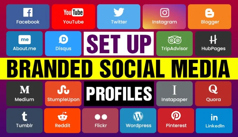 Branded 250 Social Media Profiles For Your Company - Profile Backlinks