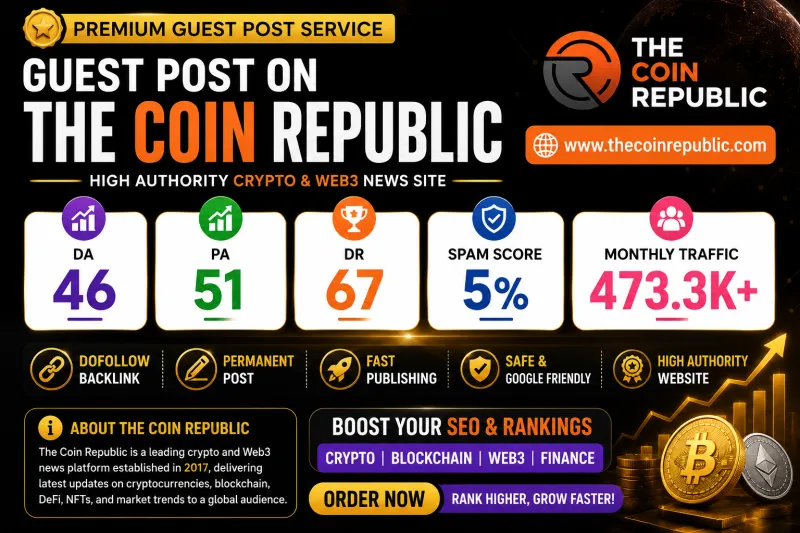 I Will Publish Guest Post on The Coin Republic DA 46 DR 67 Crypto News Site