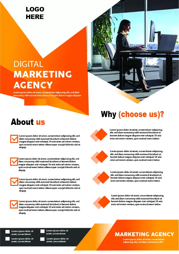 I will design a professional modern flyer, poster and promotional flyer