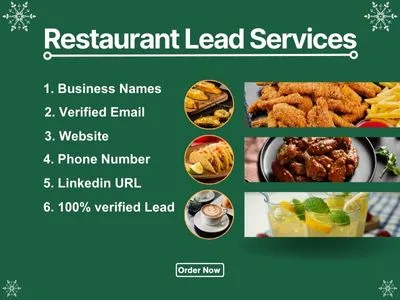 I will provide restaurant, hotel, and owner leads for any country